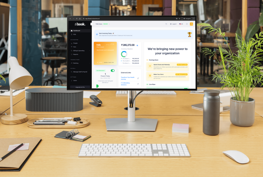 Dashboard view with invoice list